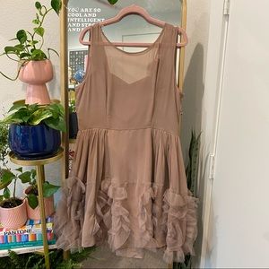 Perfect for wedding season!!! Tan Cocktail Dress